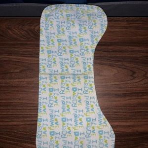 7 Handmade Burp Cloths Bundle